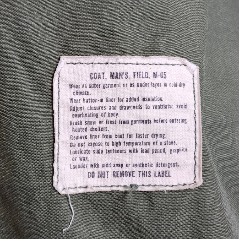 VTG 70s US Military OG107 M65 Field Coat Cold Weather Jacket Medium Army - Picture 2 of 8